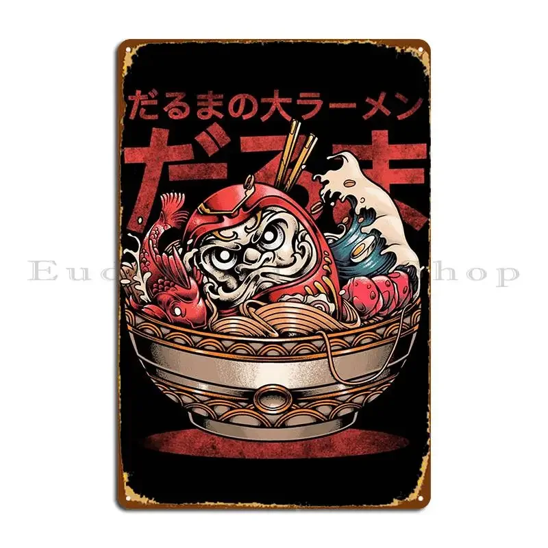 Daruma Ramen Malphitephillip-letrero de Metal, decoración de Club, crea cueva de pared, crear cartel de estaño