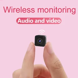 Kamera IP HD1080P bezpieczeństwo w domu bezprzewodowa Wifi Mini kamera mała widzenie nocne z wykorzystaniem podczerwieni CCTV detekcja ruchu gniazdo kart SD Audio