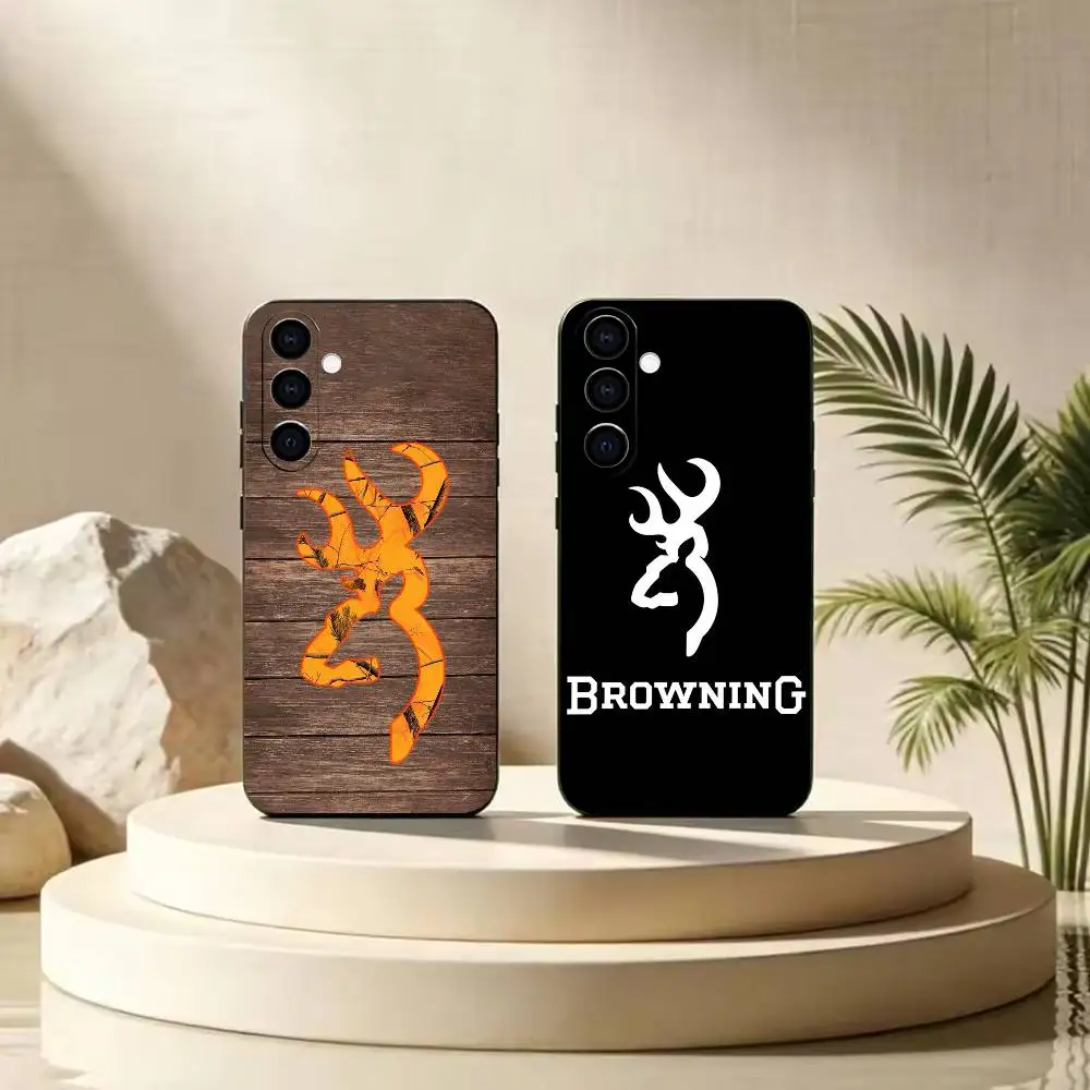 Cool B-BrowningS Huntings   Black Soft Silicone Shockproof Case For Samsung A70/A71/A51/A52/A53 & Other Models