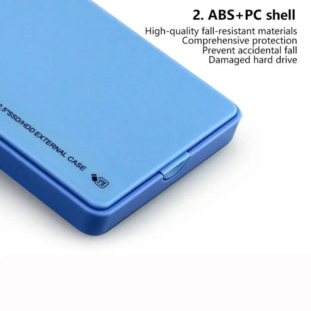 New USB 3.0 Hard Drive Enclosure 2.5 Inch Portable SATA Enclosure Tool-Free HDD Enclosure