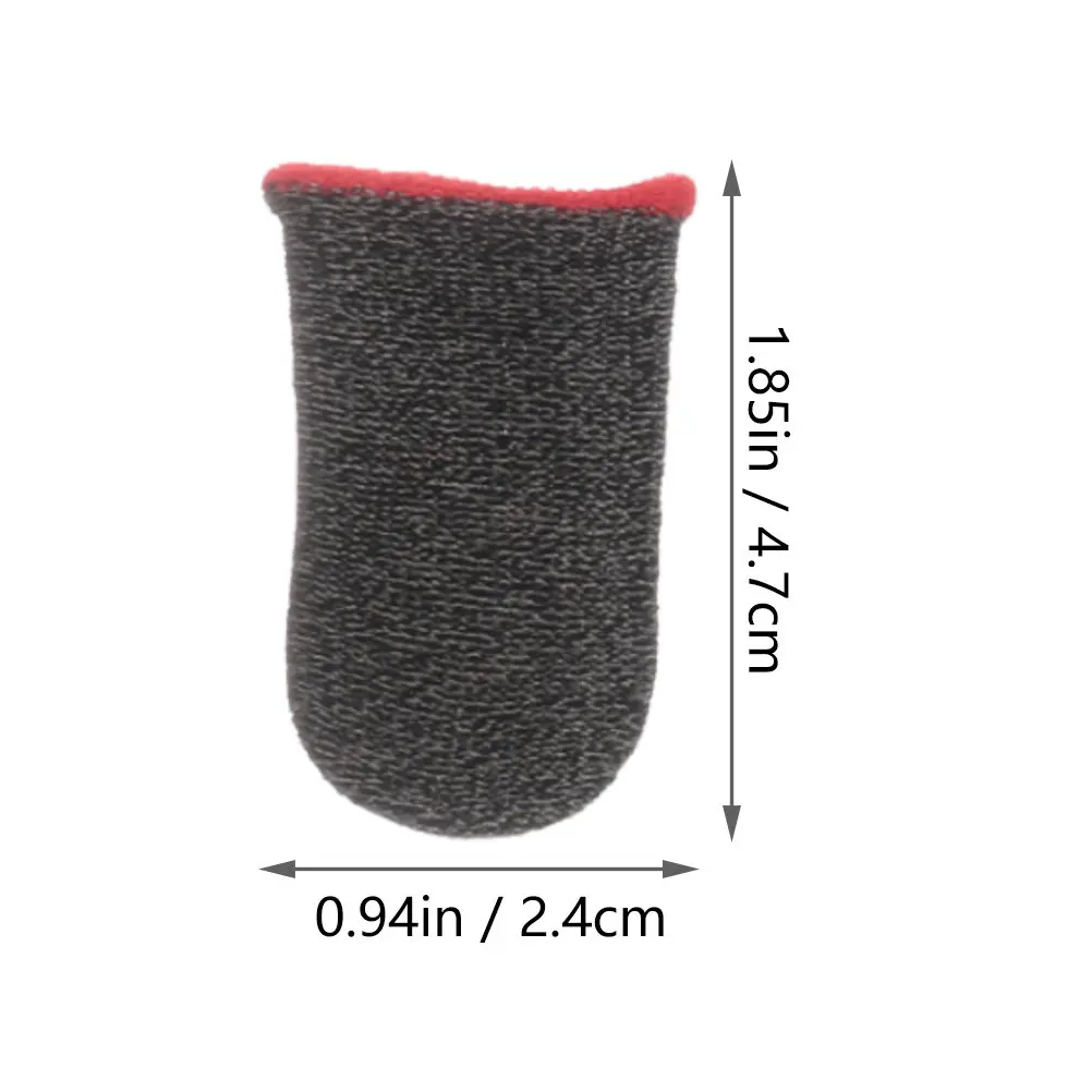6Pairs Professional Finger Sleeves for Mobile Phone Games Air-Breathable Fast-Dry Anti-Skid Gaming Accessory Portable Elastic