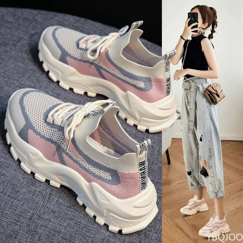 Sneakers Running Shoes for Women Casual Shoes Women 2022 New Female Breathable Chunky Antislip Light Zapatos De Mujer