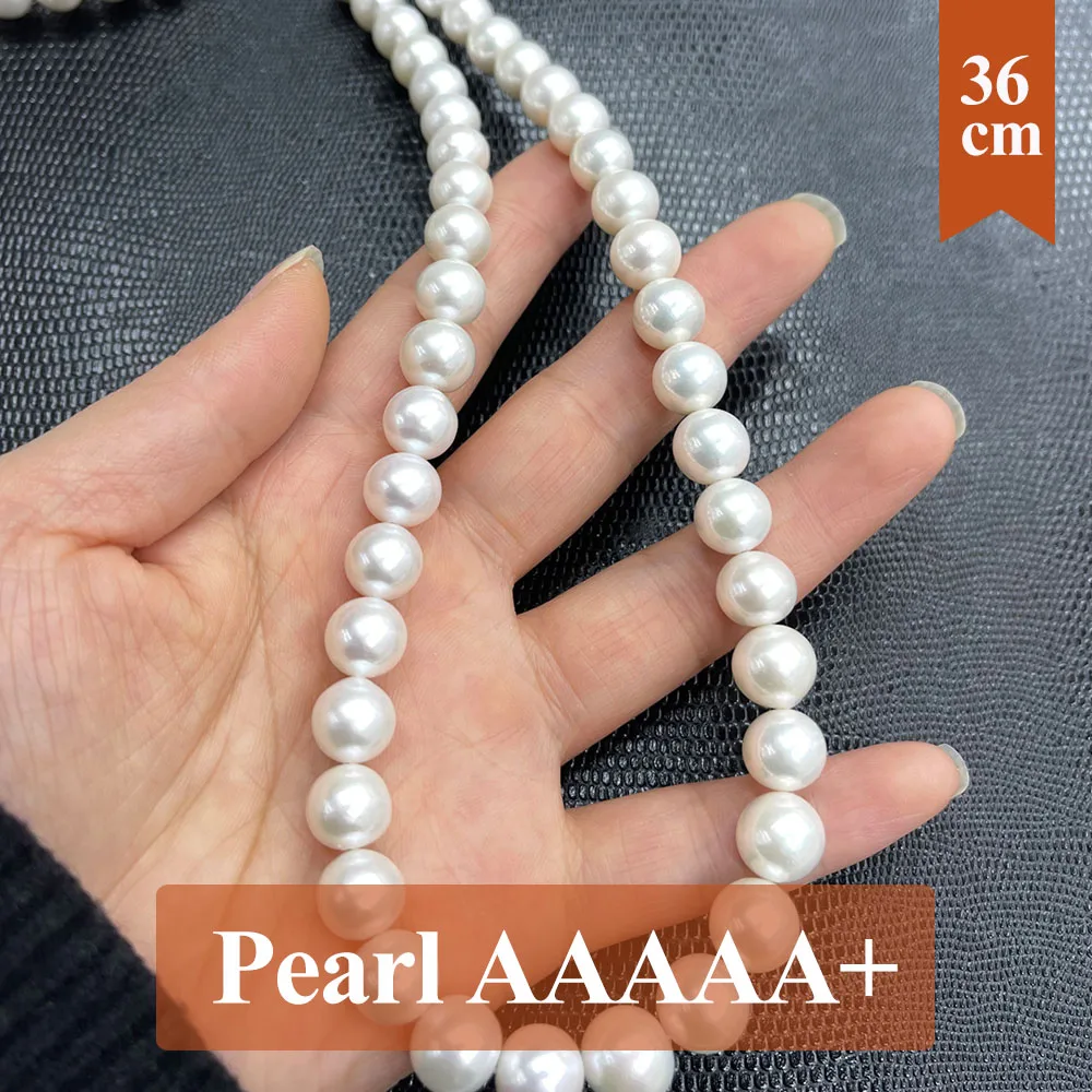 Real Edison Pearls Bead Round Natural Freshwater 100% Pearl Loose Spacer Beaded for Making DIY Jewelry Necklace Bracelet 36cm view 3