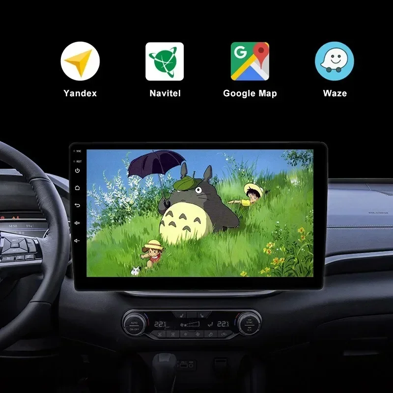 Veclumin  Android10 with GPS/BT/USB/MP5 Car Navigation 9 Inch 10 Inch 32G 1080P Bluetooth Reversing Image Touch Key1024*600