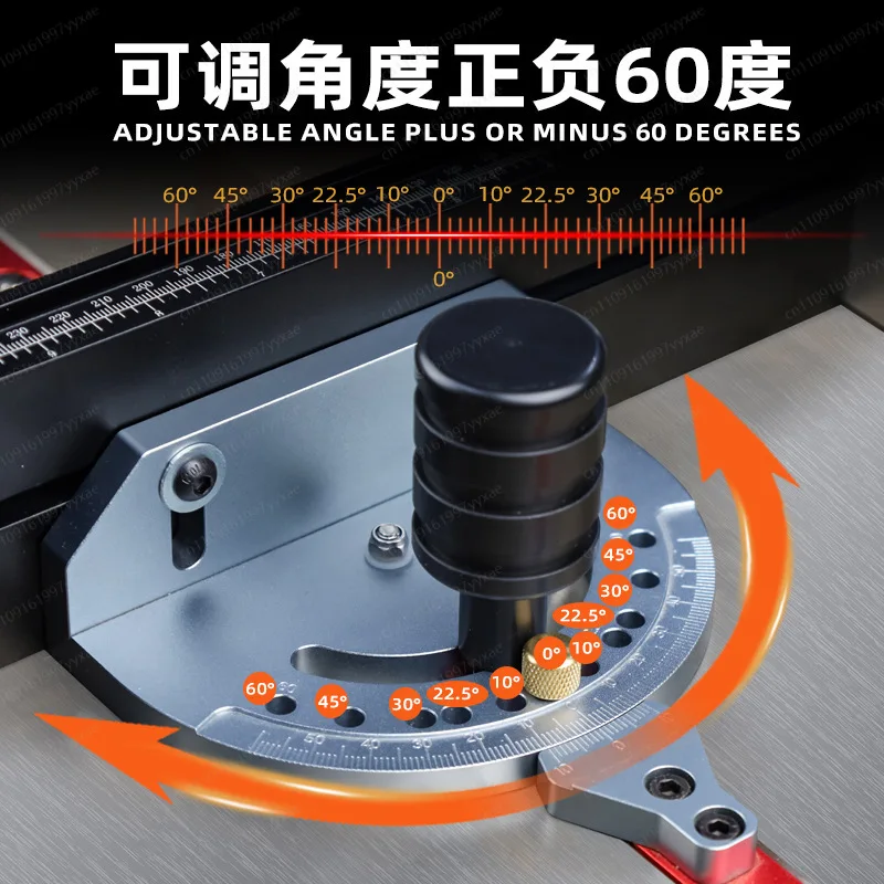 Woodworking New High-precision Multi-angle Adjustment, DIY Modification of Saw Table Engraving Machine, Backer Push Handle