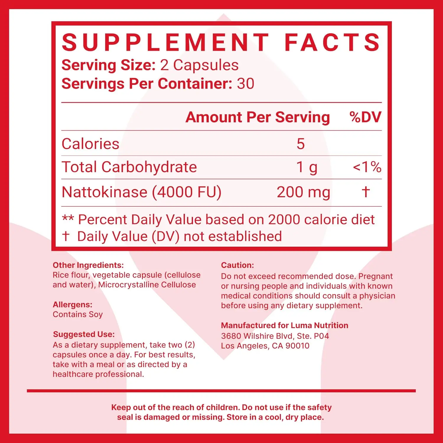 مكمل Nattokinase 4000 FU Serrapeptase 240000 SPU Lumbrokinase 2000 FU - كبسولات البروتين Hydrolase