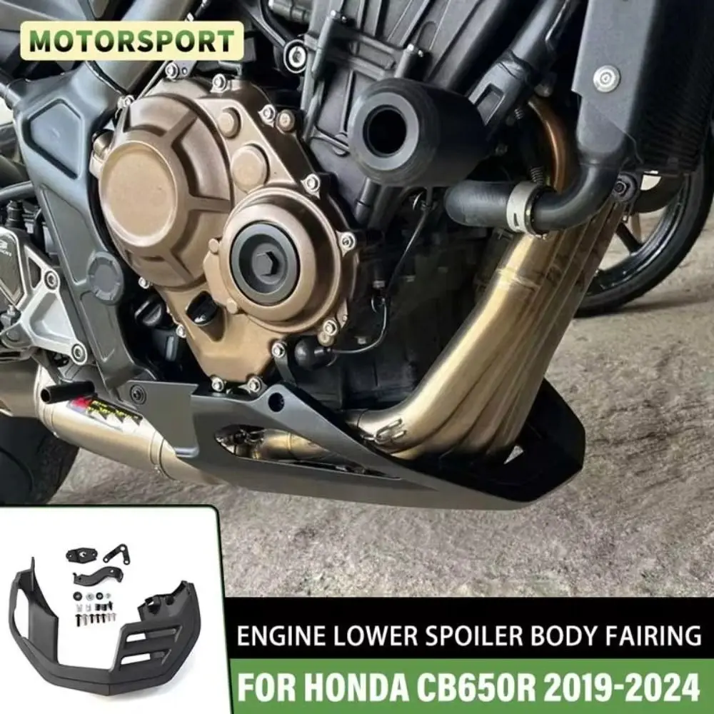 

Carbon Fiber Engine Lower Spoiler Durable Modified Chassis Shield Guard for Honda CB650R 2019 2020 2021 2022 2023 2024