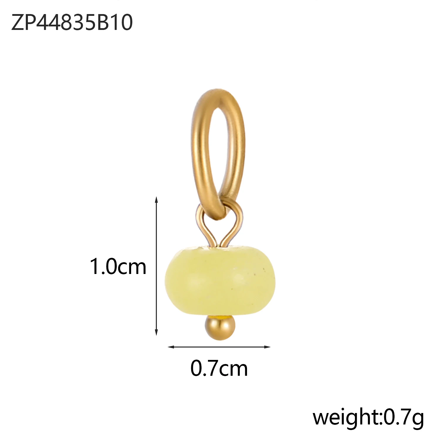 Naturstein Anhänger Edelstahl Charm Edelstahl Anhänger vergoldet DIY Schmuck Halskette Armband Schmuck Zubehör