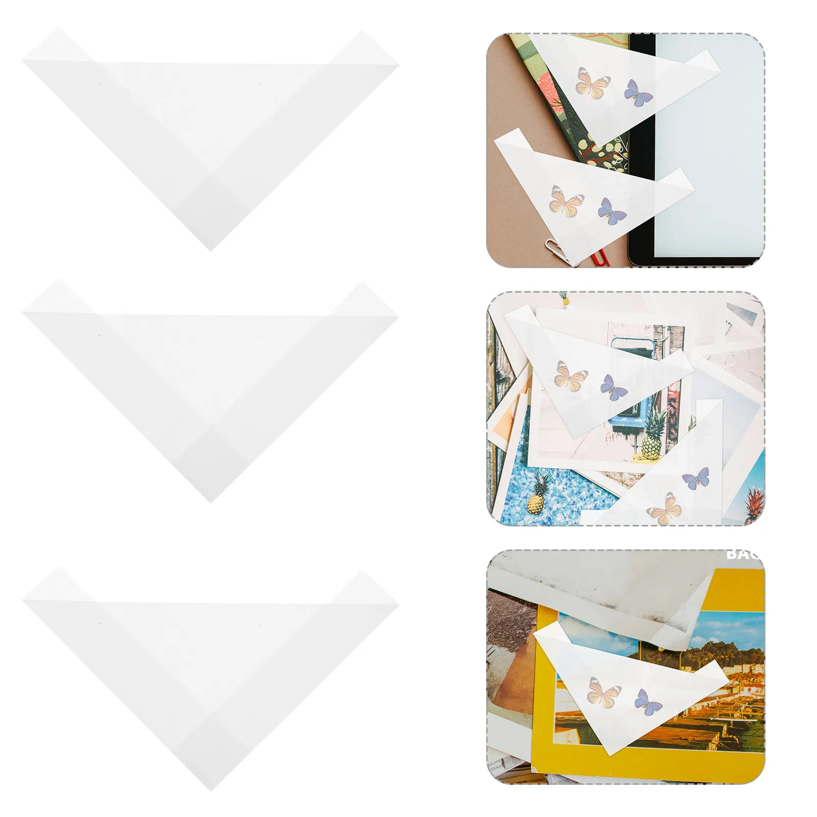 20Pcs Butterfly Collection Bags Specimen Temporary Storage Envelopes Lightweight Portable Triangle Paper Pouches for Science