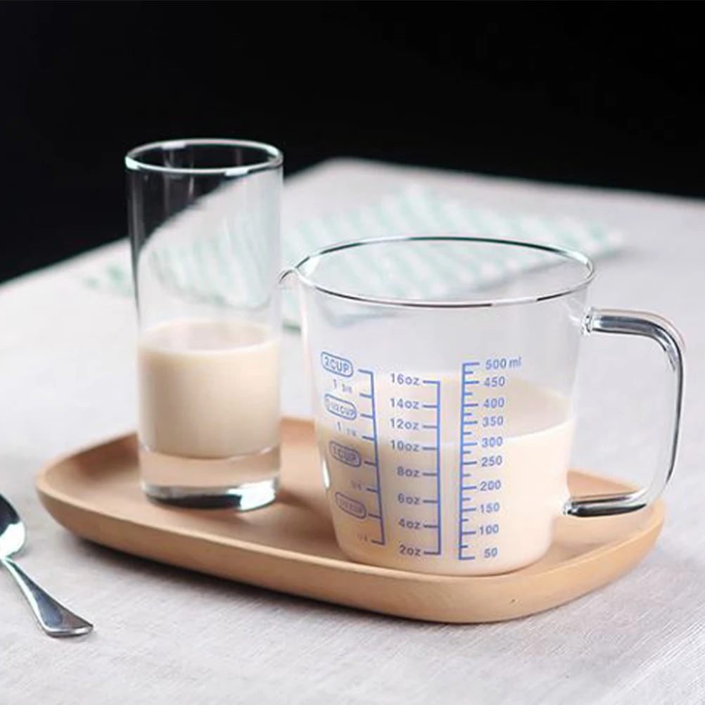 

500Ml Glass Measuring Cup High Borosilicate Thickened Heat Resistant Kitchen Baking Cooking Liquid Pouring Measuring Cup with