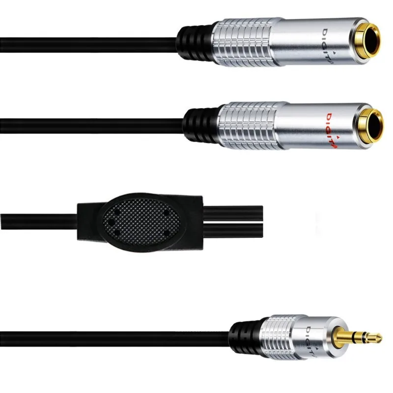 Audio Adapter Cable 3.5 Male To 2 6.35 Female Converter Heads One Point Two 6.5 Female Microphone Microphone Cable