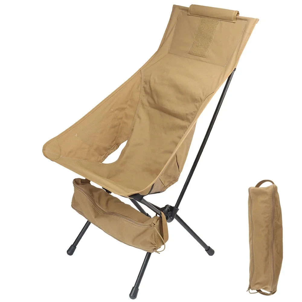 Portable Camping Backpacking Chair High Back, Foldable Outdoor Hiking Travel Beach Picnic Trekking Fishing BBQ Parties