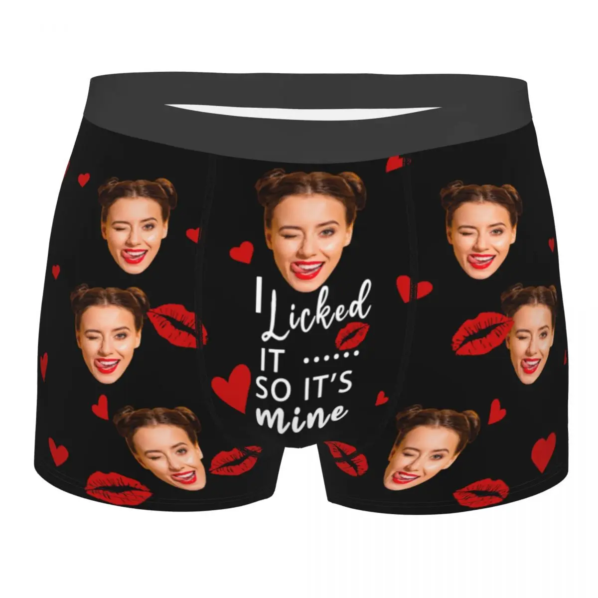 Boxershorts mit individuellem Gesicht, romantische Weihnachtsgeschenke für Ehemann, Männer, lustige Unterwäsche, personalisierte Foto-Unterhose, Gag-Geschenk