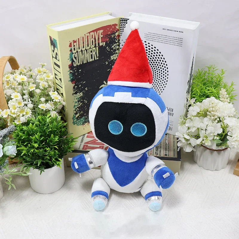 42 cm Astro Bot Pluche Kerstmuts Kawaii Zachte Pop Gevuld PP Katoen Kussen Collectie Kamer Decoratie Kerstcadeaus Speelgoed voor kinderen