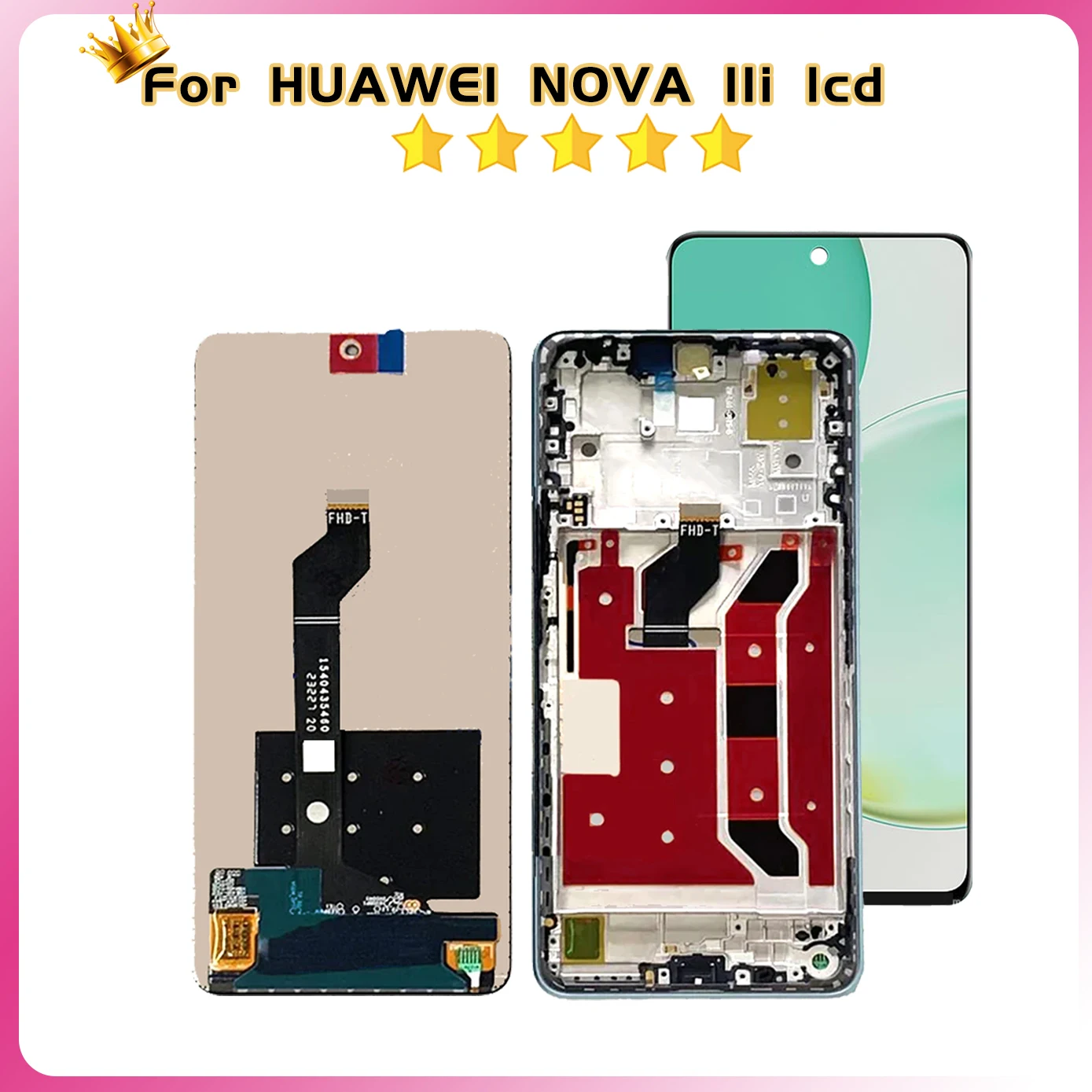 6.8\'\' Display For Huawei nova 11i nova11i LCD Display Touch Screen For Huawei Nova 11i Nova11i MAO-LX9N MAO-LX9 LCD Digitizer