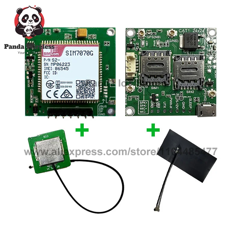 SIMcom SIM7070G Core Development Board LPWA+GSM+NBIOT+CATM TTL Serial Port extra FPC GPS (optional) 1pcs