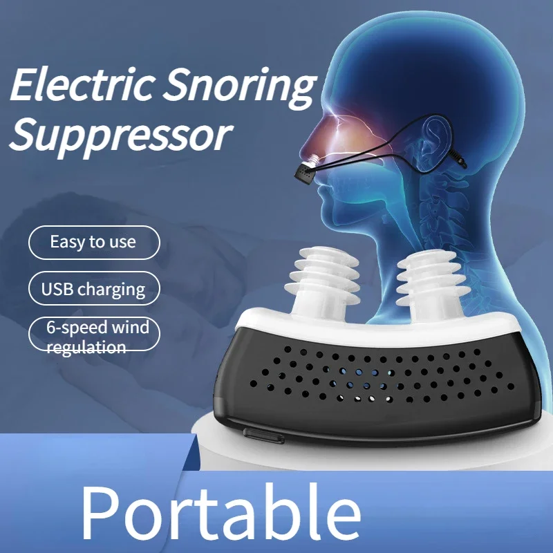 Portable Electric Snoring Stop Sleep Nasal CongestionThrough Nose Device Intelligent Correction Anti-snoring Stop Snoring Device