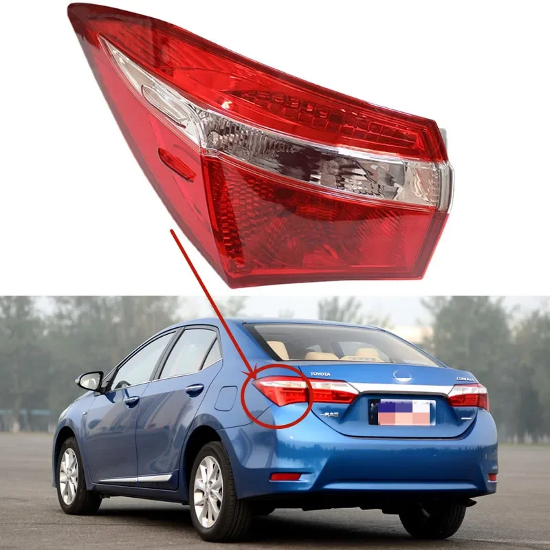 

Outer Tail Lamp For Toyota corolla 2014 2015 2016 2017 2018Car Accessories LED Tail Light Assembly Rear Brake Lamp Tail Lights