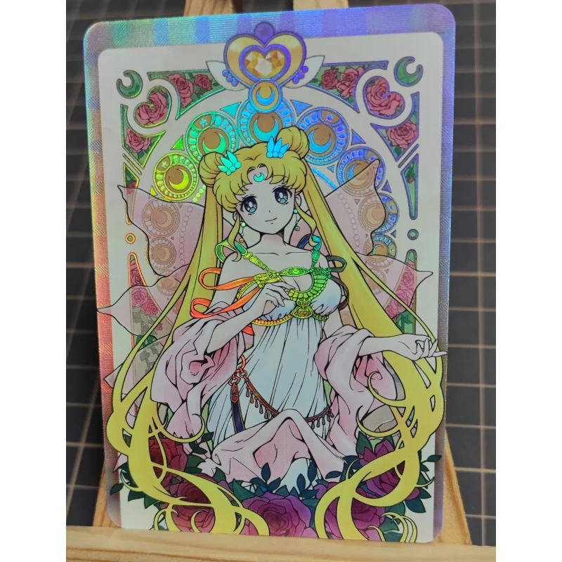 Sailor Moon Flash Card, Tsukino Usagi Mizuno Ami Kino, serie prospera, 6 hojas, figuras de acción, colección de juegos de Anime