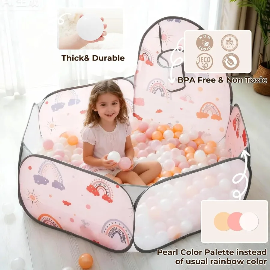 ลูกบอลพลาสติกสำหรับบ่อบอล ขนาด 2.2 นิ้ว แพ็ค 100 ลูก บอลกลวง เหมาะสำหรับสระเด็กเล็ก งานปาร์ตี้ ตกแต่งงานเทศกาล