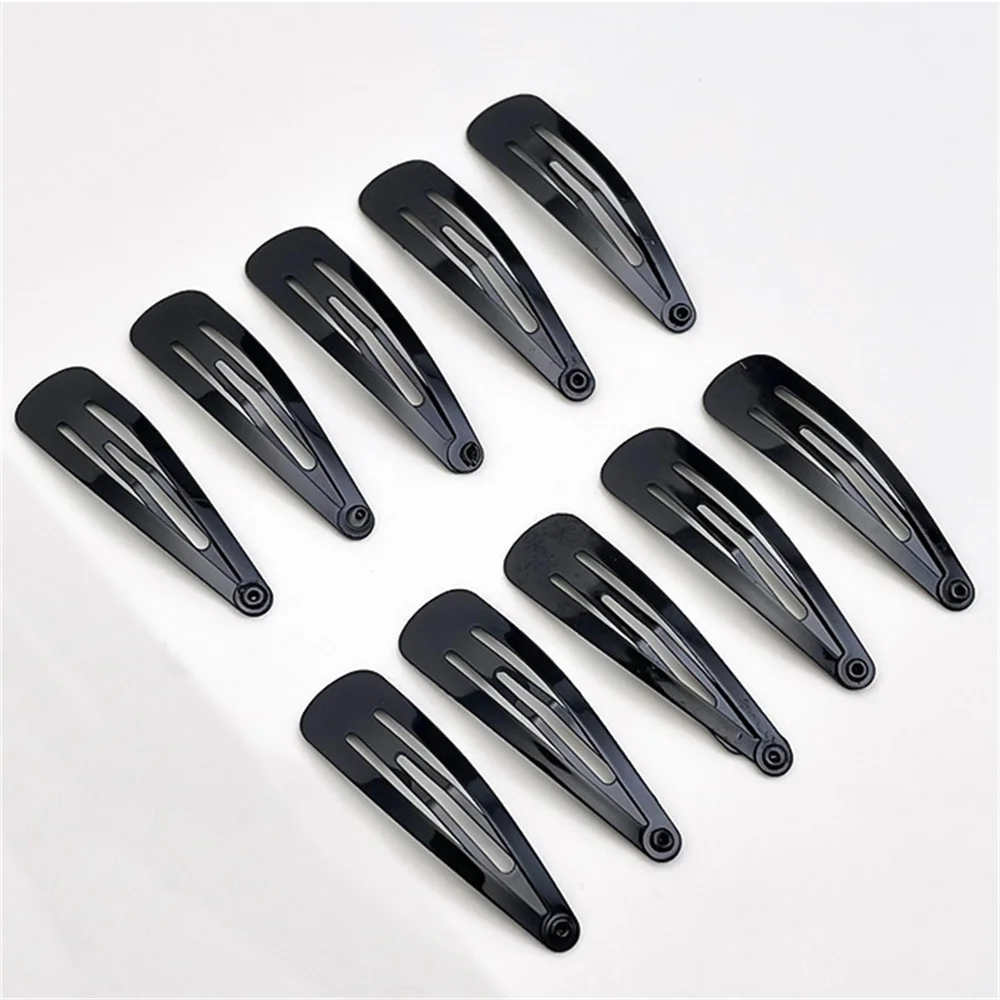 10pcs/lot Black Bobby Pins Wavy Hairpins Fashion Hair Clips Metal Barrettes Wave Hairgrips Fashion Hair Clips for Girl Women