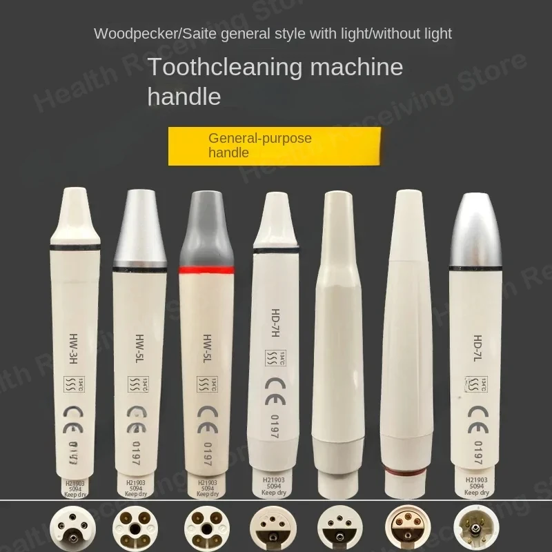 Dental scaler handle ultrasonic woodpecker plug-in type HW-3H 5L with light for EMS Satellite