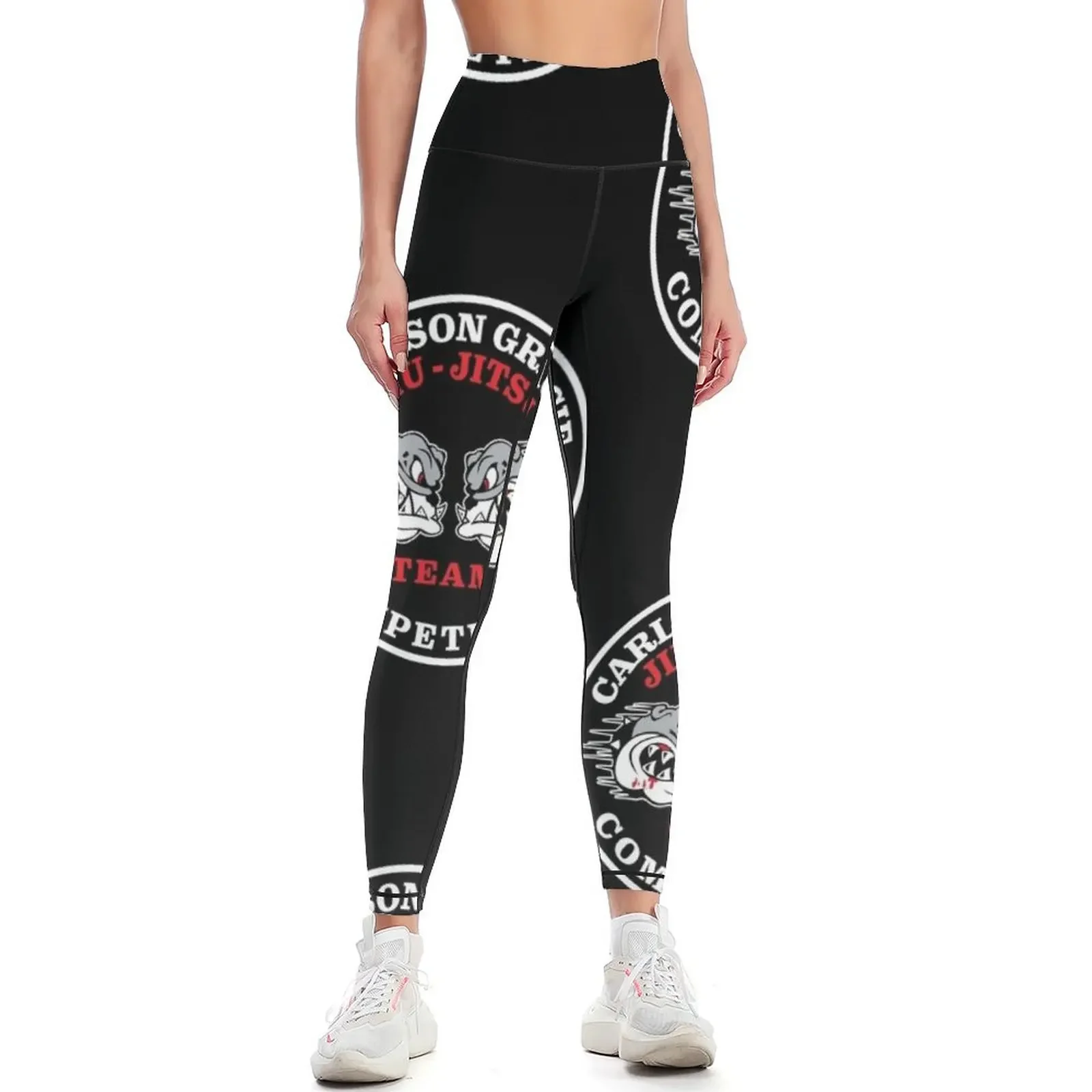 

Carlson Gracie Team Logo Competition Leggings for fitness Sports female fitness set gym Womens Leggings