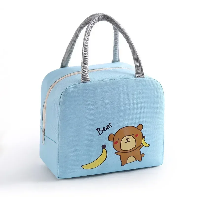 Crianças dos desenhos animados portátil isolado piquenique comida engrossado saco de almoço caixa bolsa comida fresca saco refrigerado saco das crianças