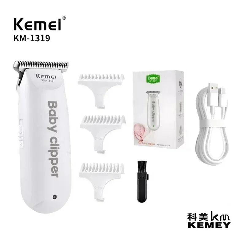 Kemei KM-1319 rechargeable electric hair clipper, portable household baby hair clipper