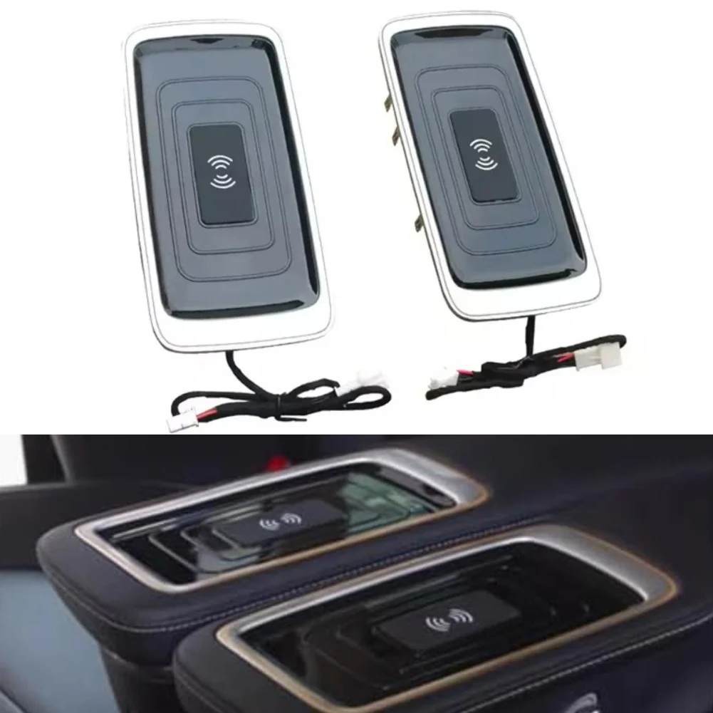 Armrest wireless charging adapter plate for Mercedes V Class V260 and V260L 2020 2023 dual charger W447 compatible