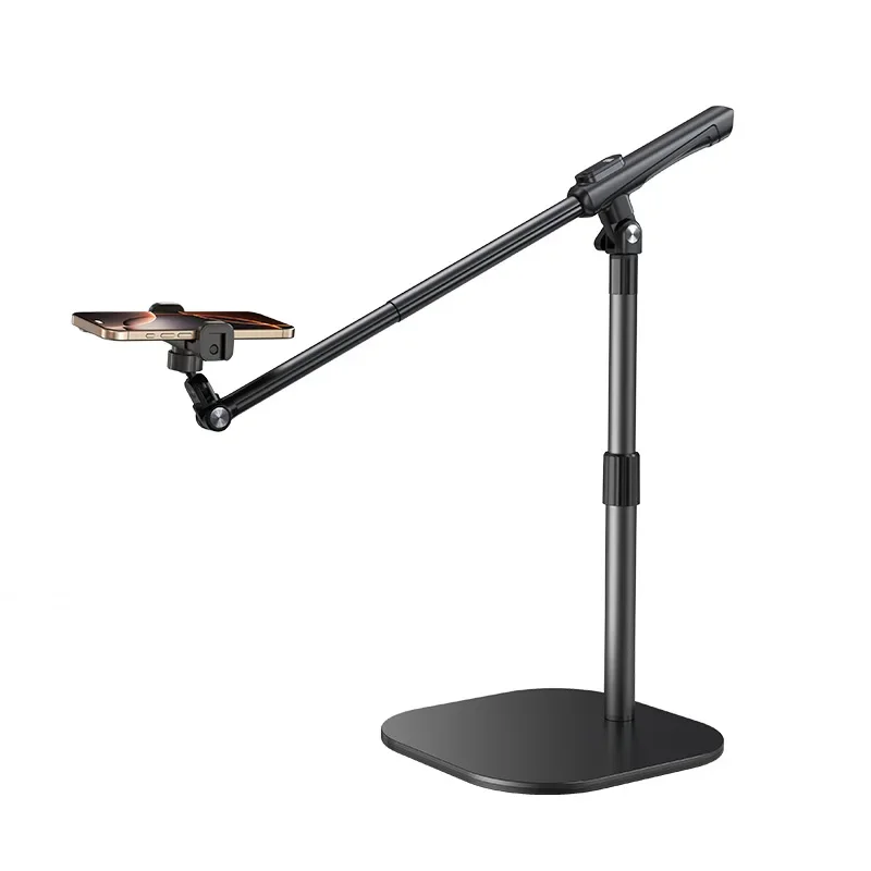 Overhead shooting bracket, live broadcast mobile phone holder, special handle for desktop shooting