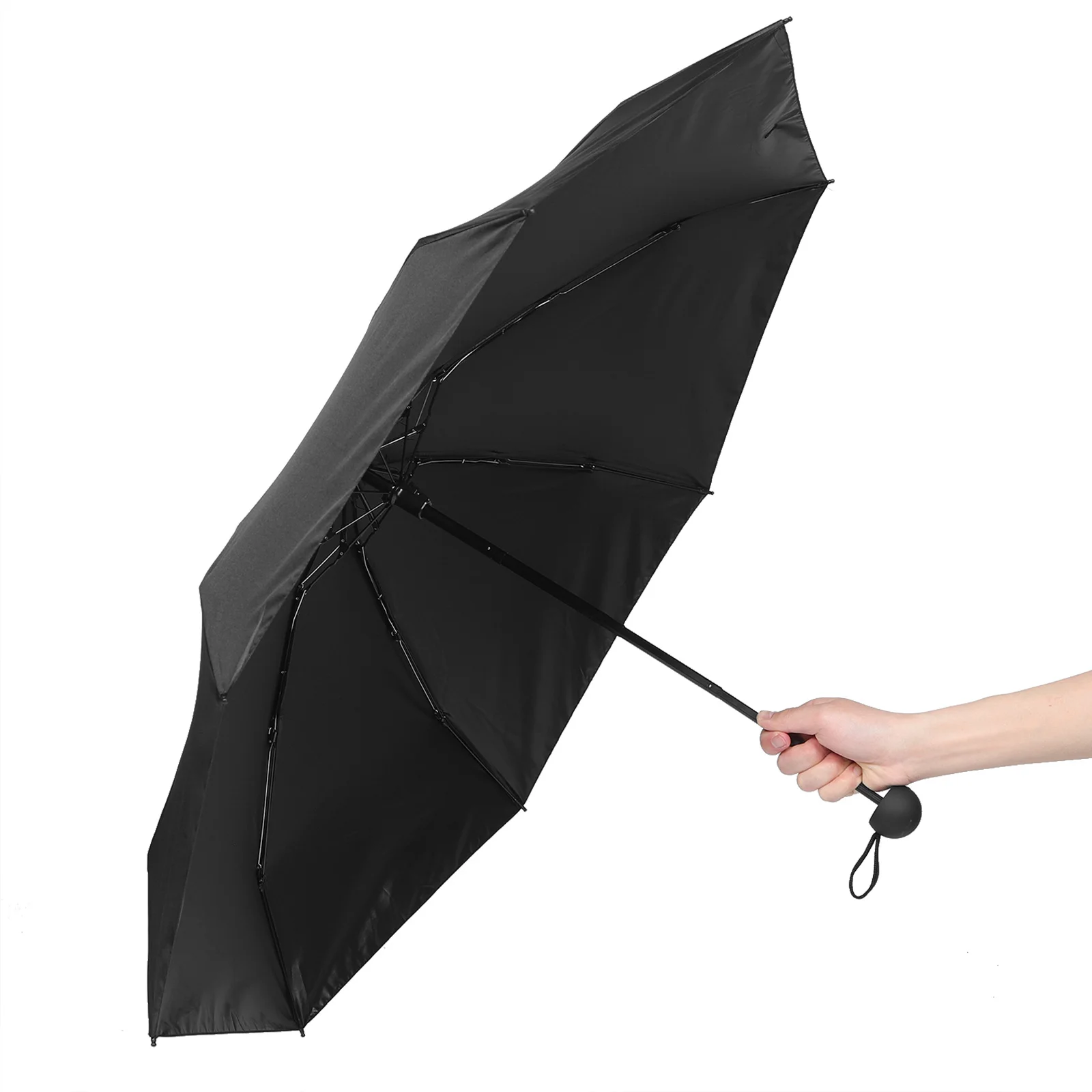 

Five Folding Sun Umbrella Compact Portable Travel Sun Protection Parasol Lightweight Rainproof Folding Umbrella