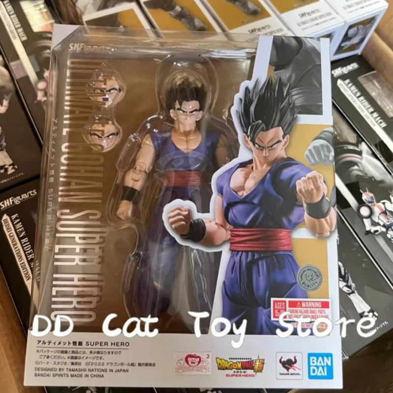 

In Stock Original Bandai 15cm S.H.Figure Dragon Ball Ultimate Gohan Super Hero Action Figure Birthday Gift Collectible Model Toy