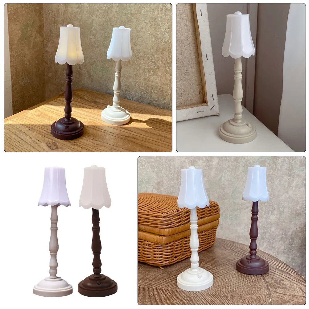 2 قطعة أباجورة الرجعية خمر الجدول ضوء متعدد الألوان اختياري مصباح الليل الزخرفية لشريط إضاءة المنزل تعزيز المزاج