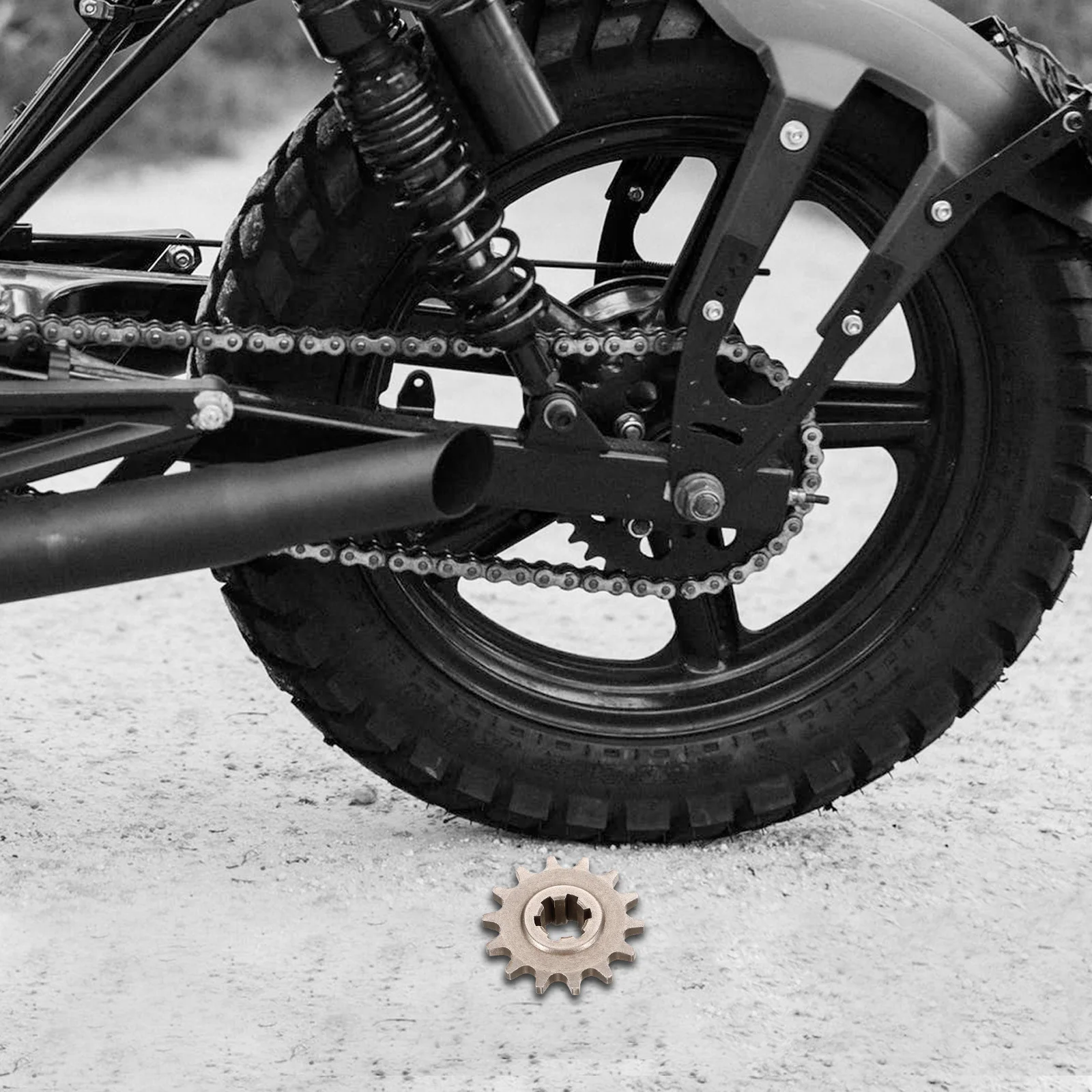 

Motorcycle Front Sprocket 14 Tooth Steel High-Strength For Chain Protection Precision Replacement Wheel