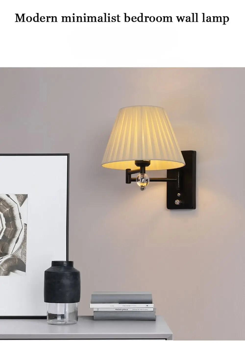 

Modern Minimalist Style Hotel Folding Wall Light Bedroom Study Living Room Home Decoration Lighting Wall Lamp