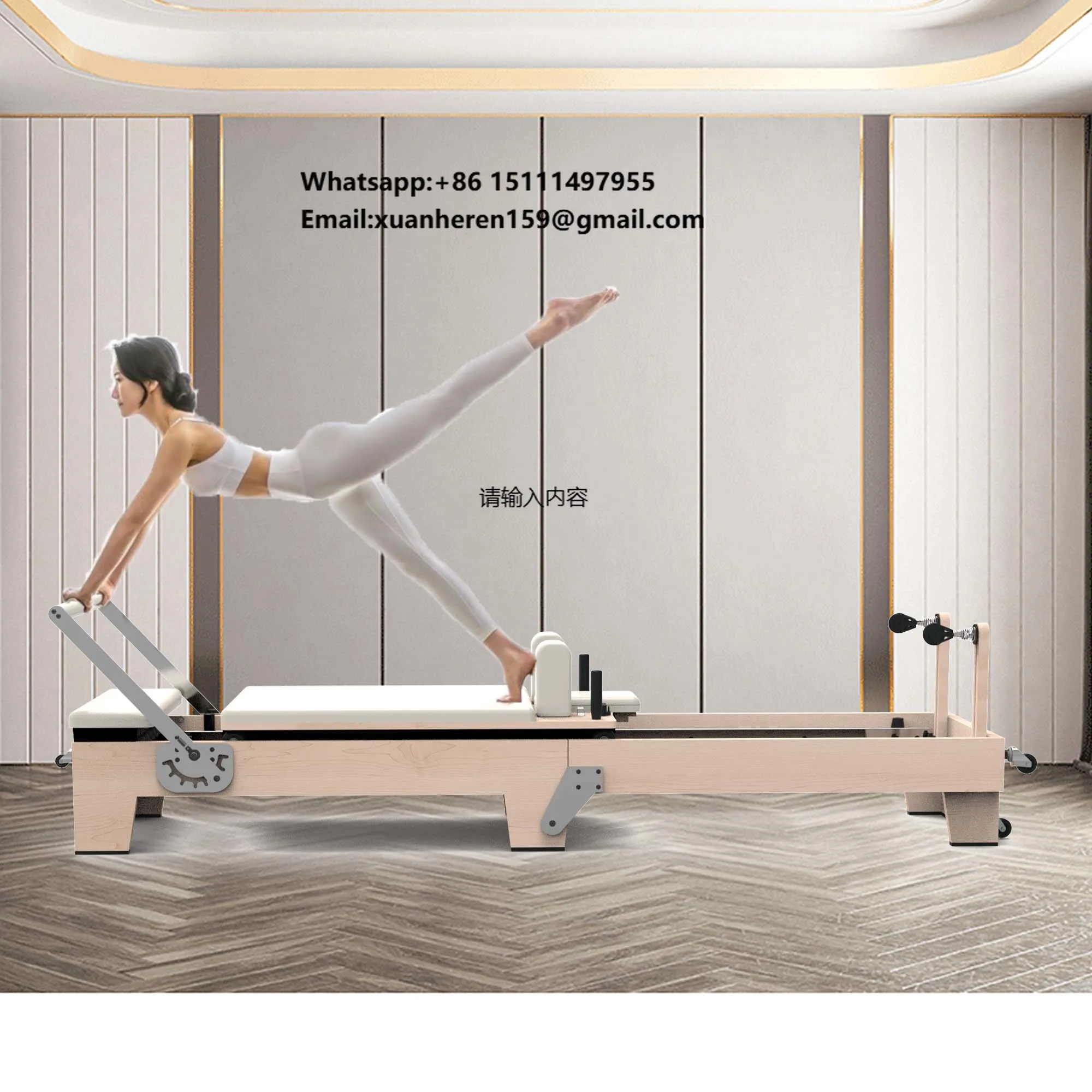 Convenient Hot Selling Plegable Portable Wood Folding Bed Foldable Machine Home Pilates Reformer