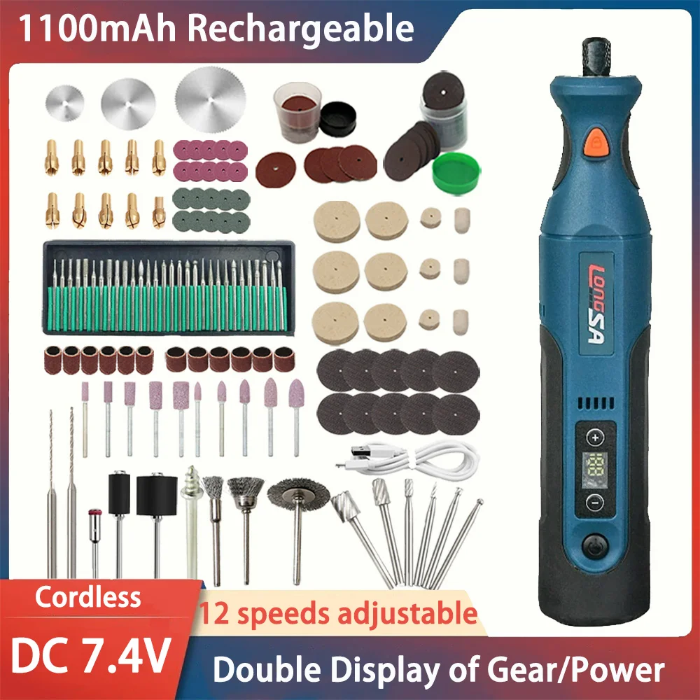 مطحنة كهربائية صغيرة باليد اليشم تلميع أداة الحفر قابلة للشحن طحن القلم مصغرة المنزلية مثقاب كهربائي صغير #1