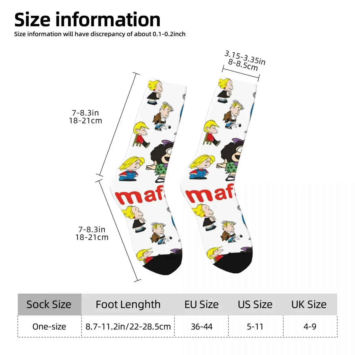 Cute Comic Charatcer Men Women Socks Windproof Novelty Spring Summer Autumn Winter Stockings Gift