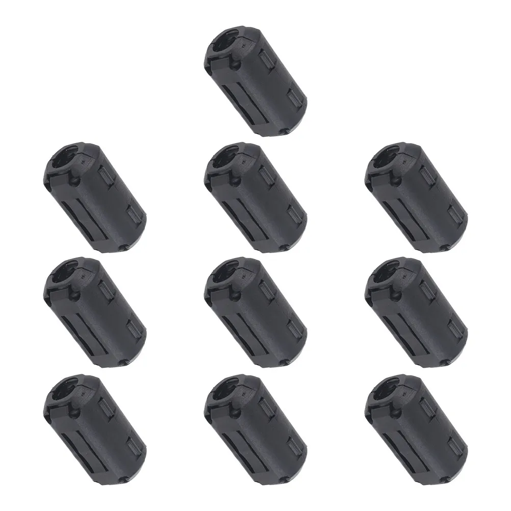 10Pcs Ferrite Core Noise Suppressor Cord Ring Cable Plastic Clip ...