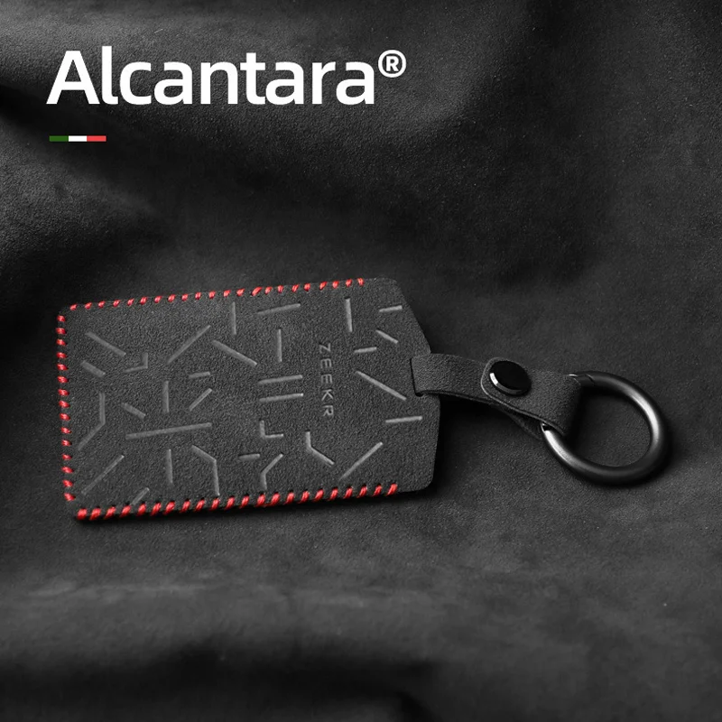 Car Key Pack NFC Card Protection Card Cover Alcantara Suede Suitable For zeekr 001 009 zeekr X 007 Key Cover Accessories