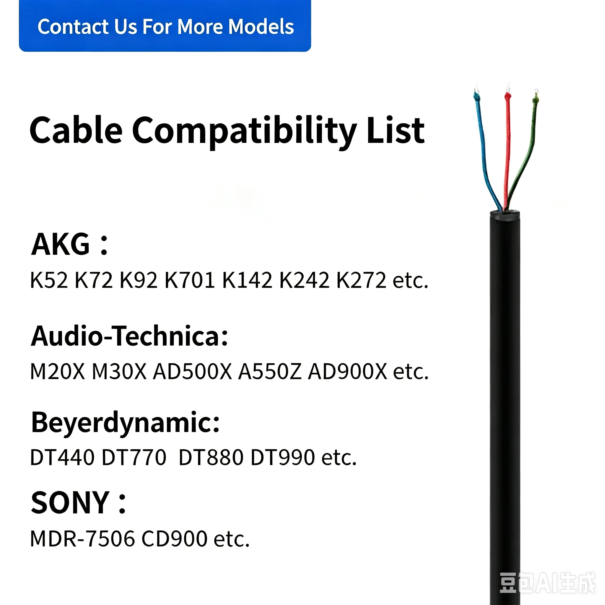 Suitable for AKG K52 K72 K92 S - Diy Headphone review and price