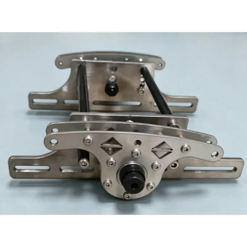 For CROSSRC EMO XL 1/8 Scale RC Crawler Seesaw Suspension 304 Stainless Steel Upgraded Larger Travel & Flex for Cargo Bed