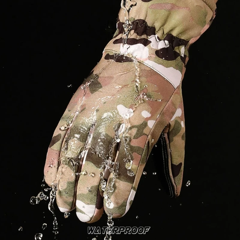 

Windproof Cold Weather Camping Glove Warm Glove Features Touchscreens Fingers Thermals Lining And Antislip Grip 24BD