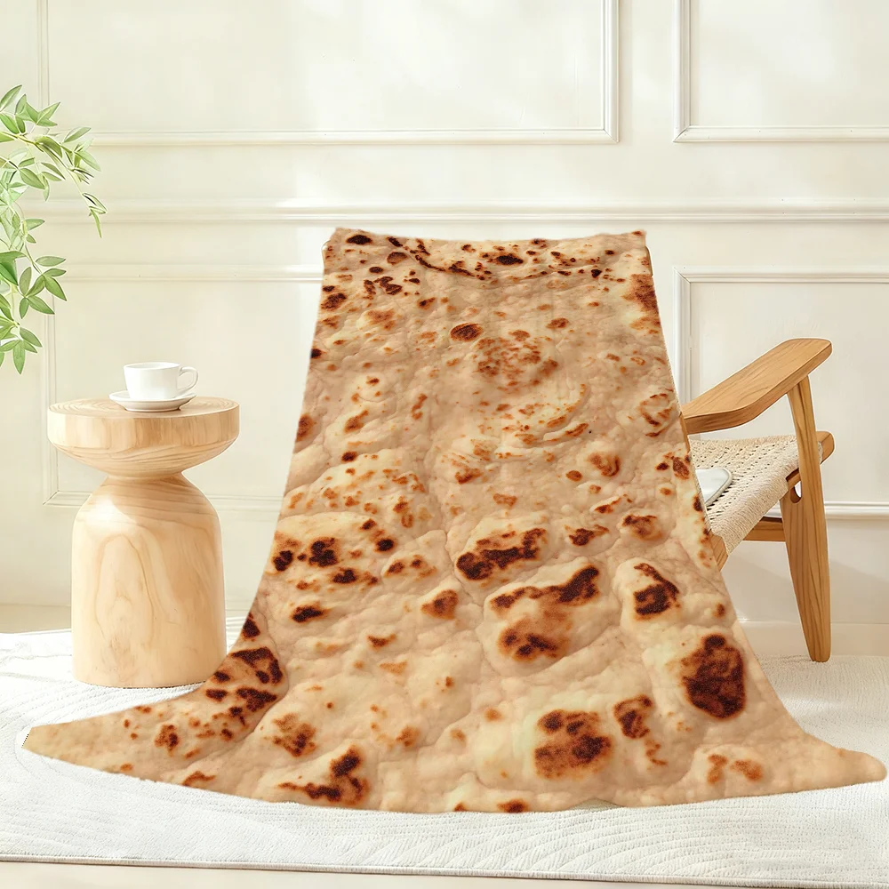 Quirky Indian Flying Pancake Blanket Throw Super Cosy Plush Living Room Sofa Couch Childish Birthday Gifts