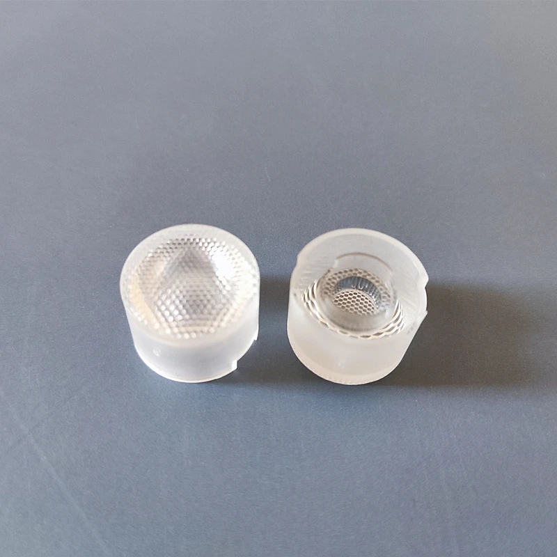 #CBDE-15.5 High quality Waterproof Led optical Lens, 90 degree, Lens diameter 15.5mm, Height 10.5mm, Bead Surface, PMMA