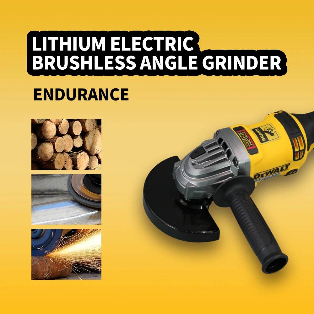 Dewalt 100/125MM smerigliatrice angolare rettifica utensili da taglio utensili elettrici potenti lucidatrice levigatrice velocitร Brushless