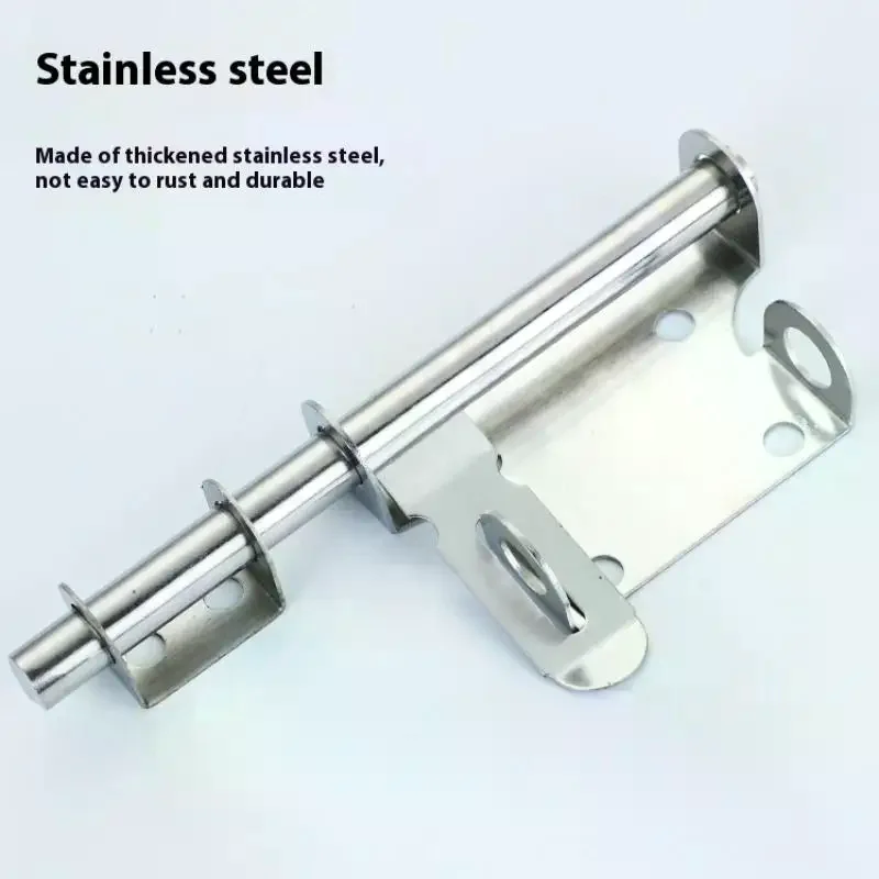 

Сверхмощная защелка с раздвижным болтом из нержавеющей стали, набор дверных замков для домашней безопасности