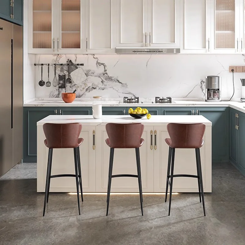 الشمال المطبخ بار البراز تصميم مطعم مع كراسي بار عالية الظهر الحديثة الجمالية الاسترخاء تشيس دي بار الأثاث العصري