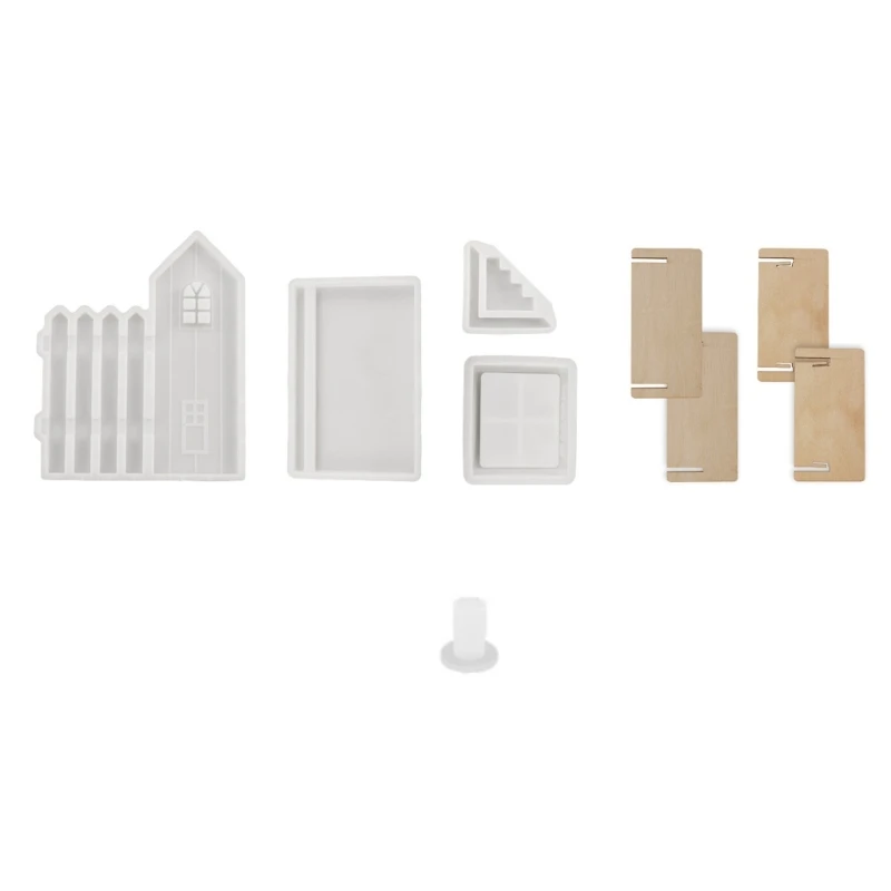 

House Shaped Silicone Holder Moulds for Candle Cup, Epoxy Resin Craft Dropship